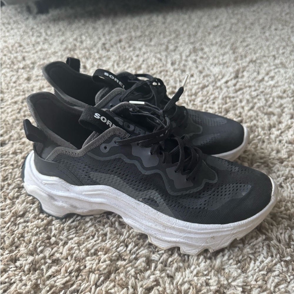 Sorel Black and White Athletic Shoes